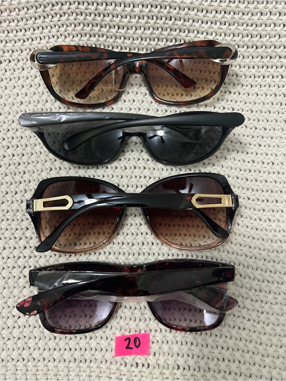 Women’s Brown Tortoiseshell Oversized Sunglasses - Picture 2 of 2